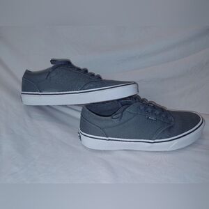 Vans Men's Gray and White Sneakers